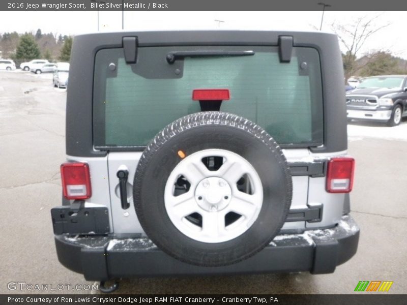 Billet Silver Metallic / Black 2016 Jeep Wrangler Sport