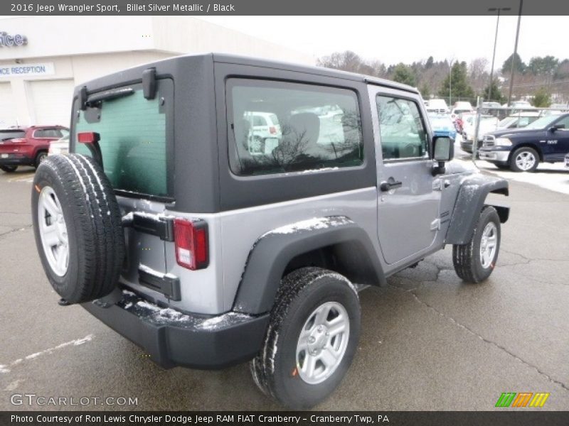 Billet Silver Metallic / Black 2016 Jeep Wrangler Sport