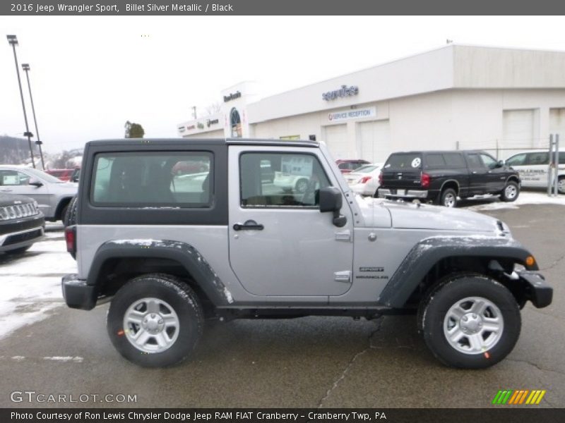 Billet Silver Metallic / Black 2016 Jeep Wrangler Sport