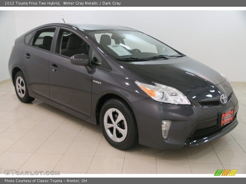 Winter Gray Metallic / Dark Gray 2013 Toyota Prius Two Hybrid