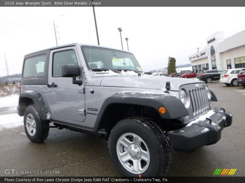 Billet Silver Metallic / Black 2016 Jeep Wrangler Sport