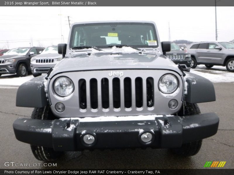 Billet Silver Metallic / Black 2016 Jeep Wrangler Sport