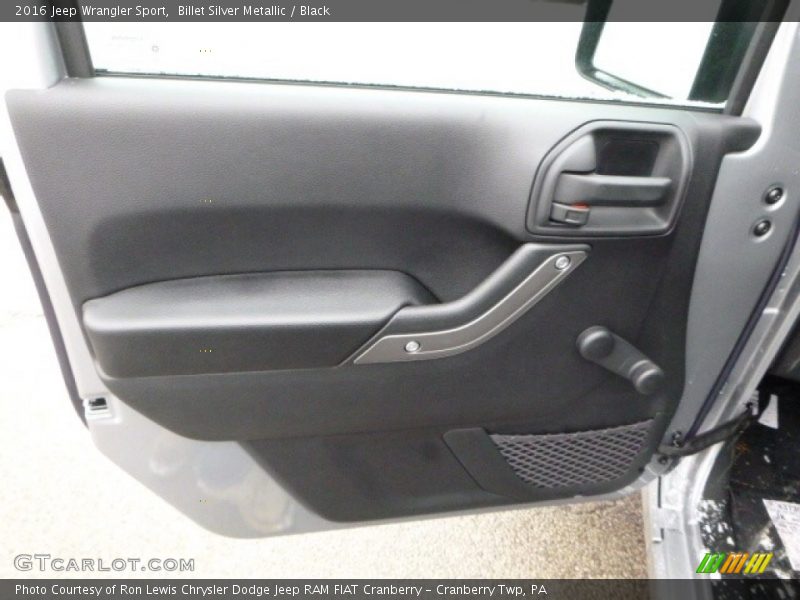 Billet Silver Metallic / Black 2016 Jeep Wrangler Sport