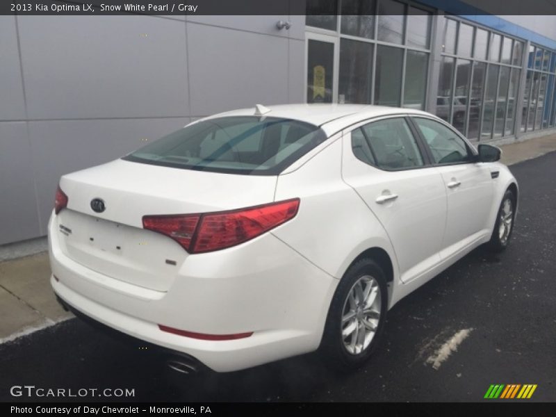 Snow White Pearl / Gray 2013 Kia Optima LX