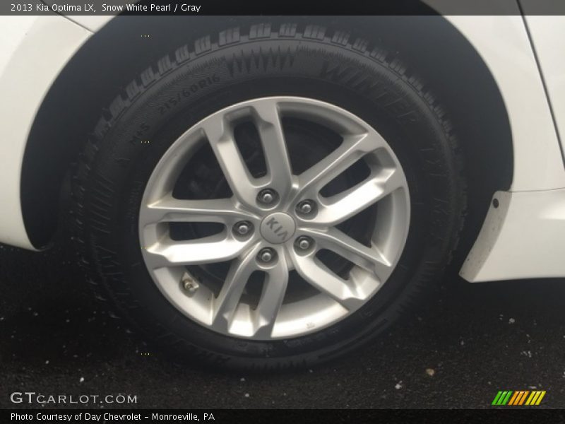 Snow White Pearl / Gray 2013 Kia Optima LX