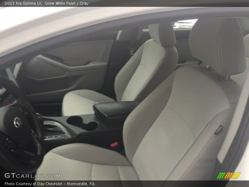 Snow White Pearl / Gray 2013 Kia Optima LX