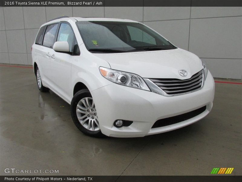 Blizzard Pearl / Ash 2016 Toyota Sienna XLE Premium