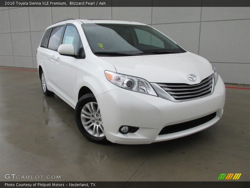 Blizzard Pearl / Ash 2016 Toyota Sienna XLE Premium