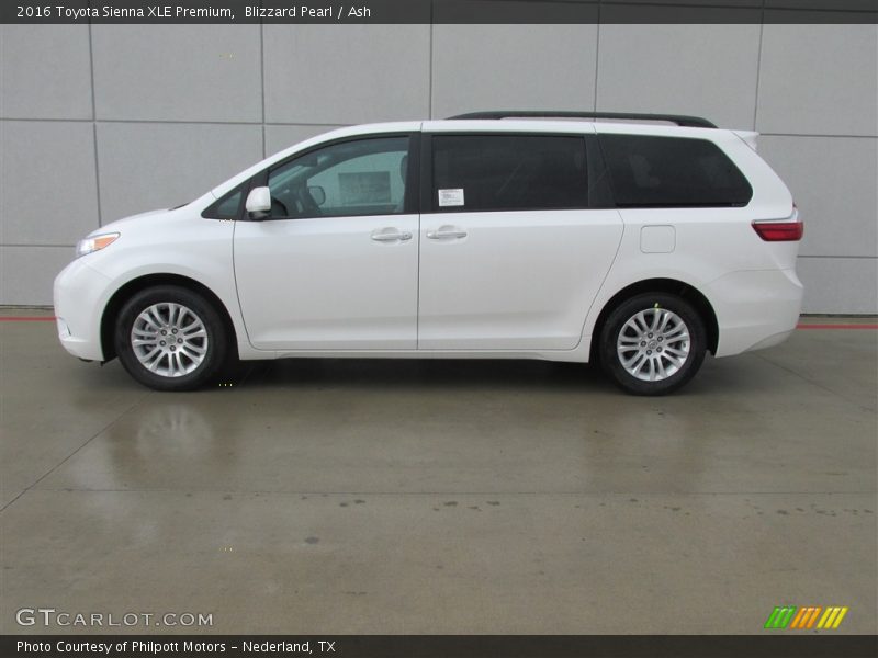 Blizzard Pearl / Ash 2016 Toyota Sienna XLE Premium