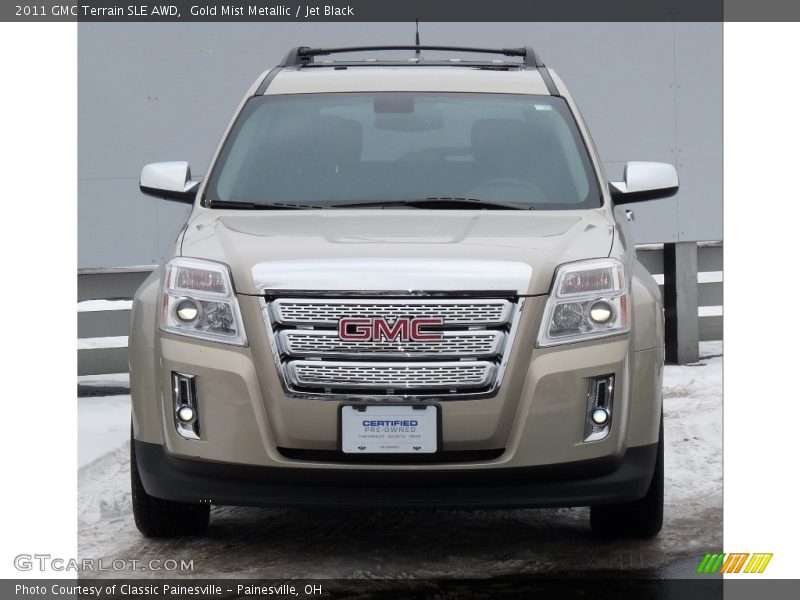 Gold Mist Metallic / Jet Black 2011 GMC Terrain SLE AWD