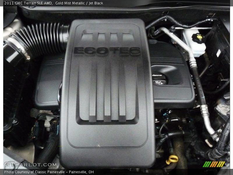 Gold Mist Metallic / Jet Black 2011 GMC Terrain SLE AWD