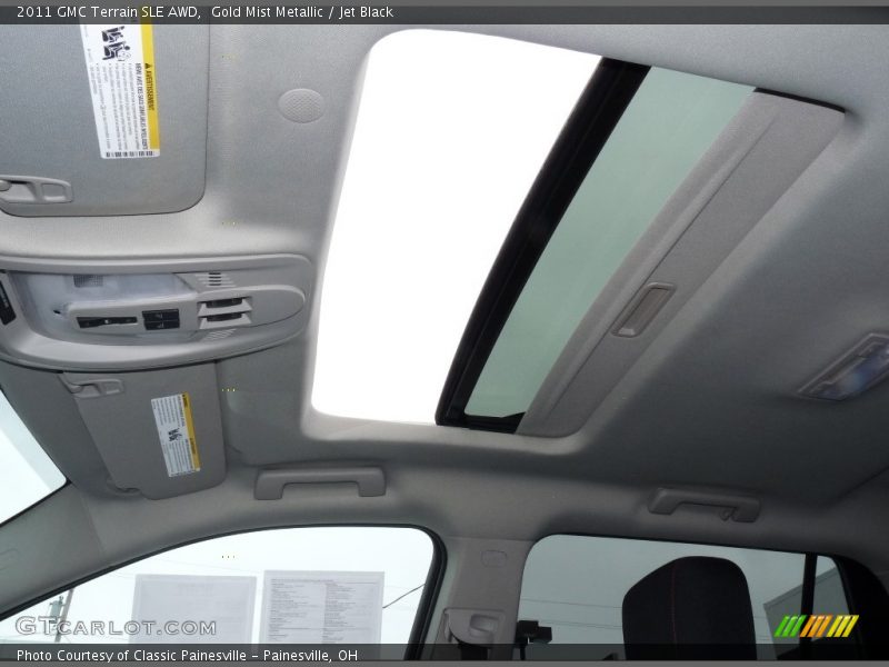 Gold Mist Metallic / Jet Black 2011 GMC Terrain SLE AWD