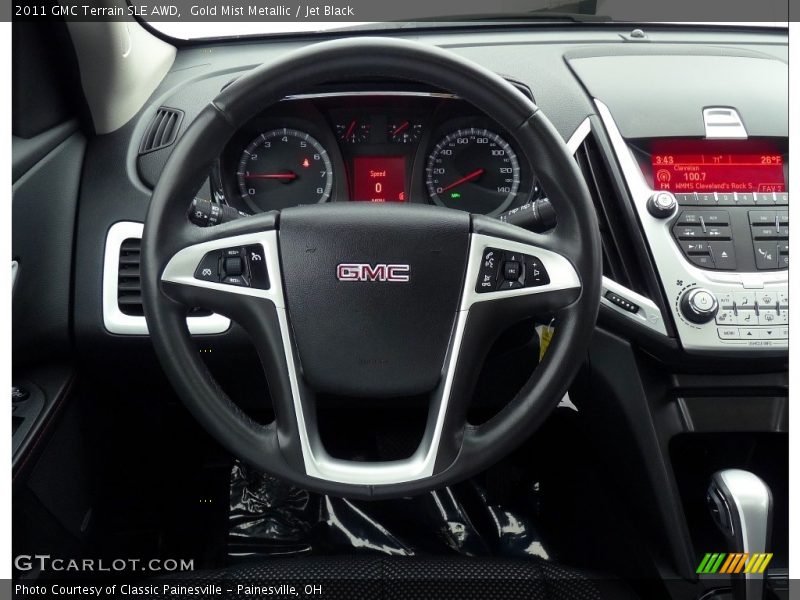 Gold Mist Metallic / Jet Black 2011 GMC Terrain SLE AWD