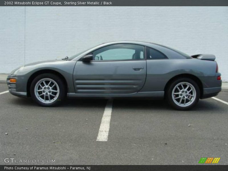Sterling Silver Metallic / Black 2002 Mitsubishi Eclipse GT Coupe