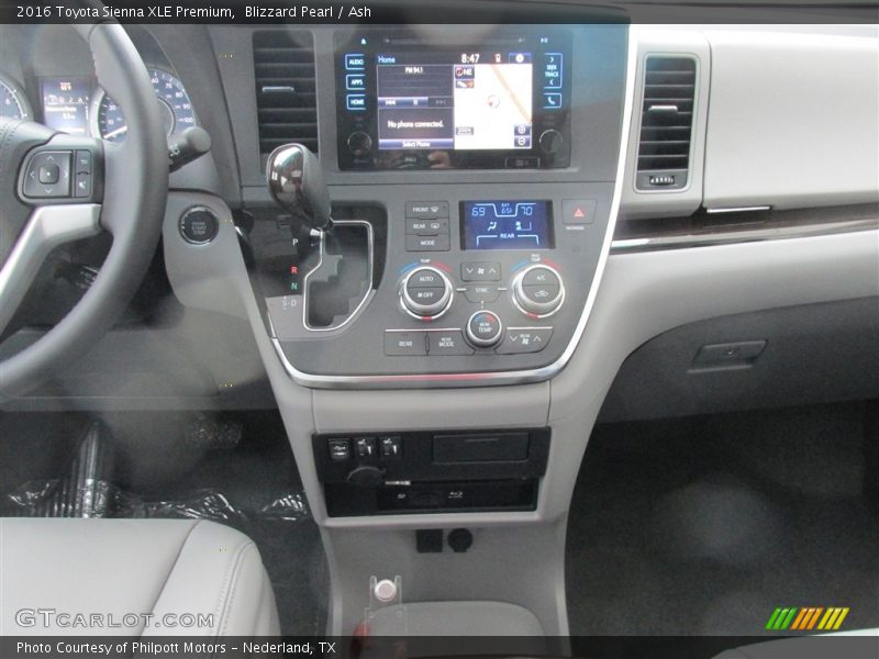 Blizzard Pearl / Ash 2016 Toyota Sienna XLE Premium
