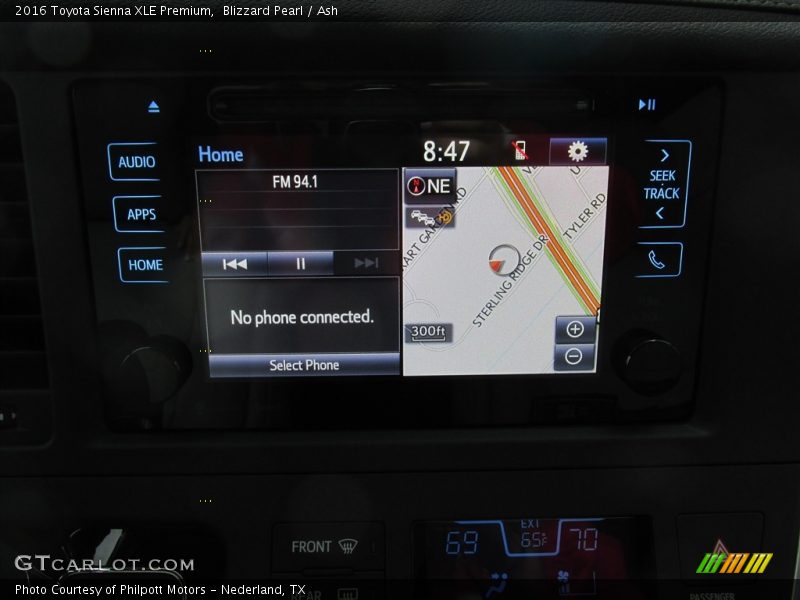 Blizzard Pearl / Ash 2016 Toyota Sienna XLE Premium