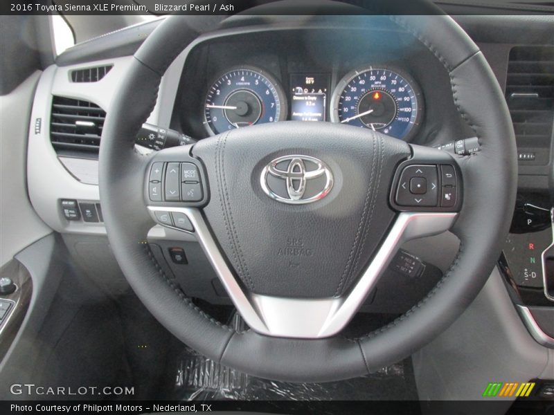 Blizzard Pearl / Ash 2016 Toyota Sienna XLE Premium