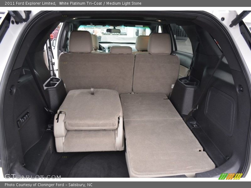 White Platinum Tri-Coat / Medium Light Stone 2011 Ford Explorer Limited