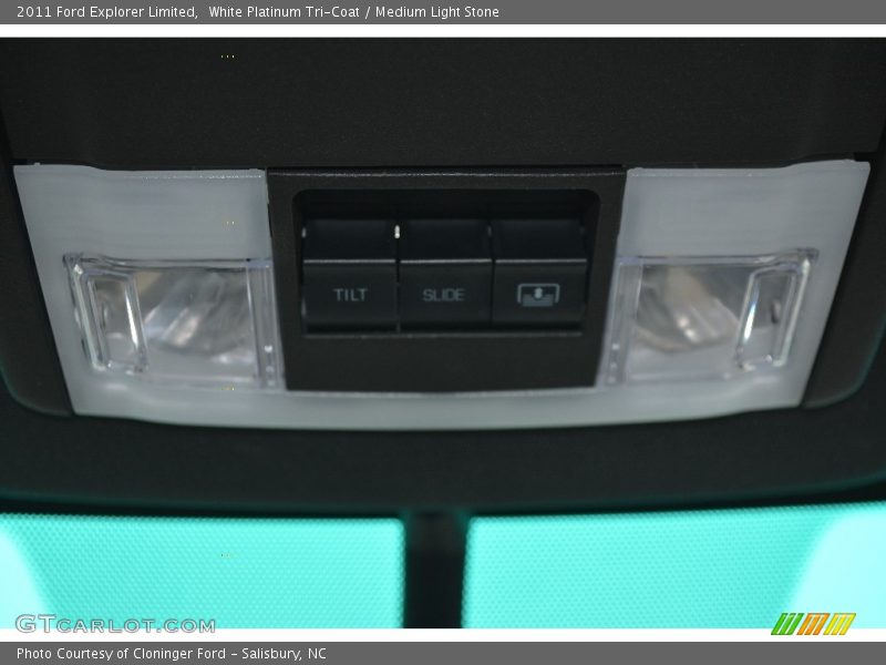 White Platinum Tri-Coat / Medium Light Stone 2011 Ford Explorer Limited