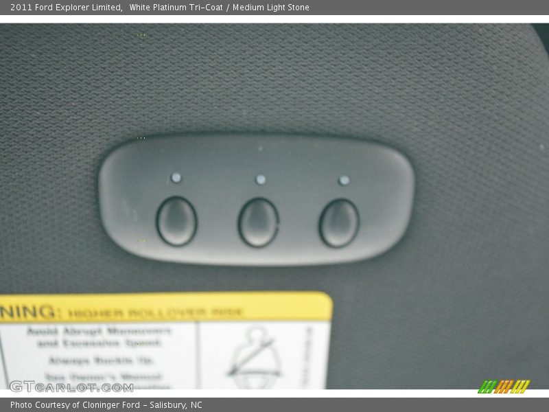 White Platinum Tri-Coat / Medium Light Stone 2011 Ford Explorer Limited