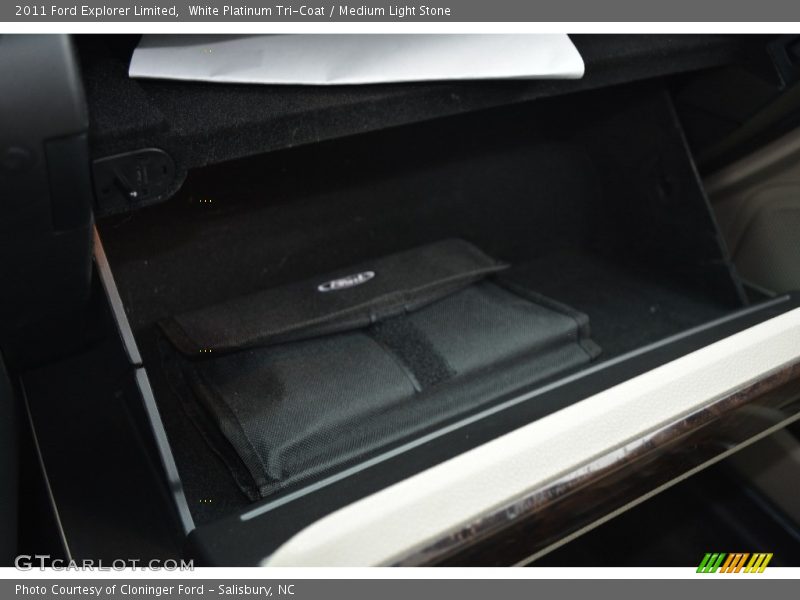 White Platinum Tri-Coat / Medium Light Stone 2011 Ford Explorer Limited