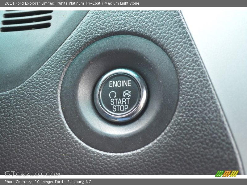 White Platinum Tri-Coat / Medium Light Stone 2011 Ford Explorer Limited