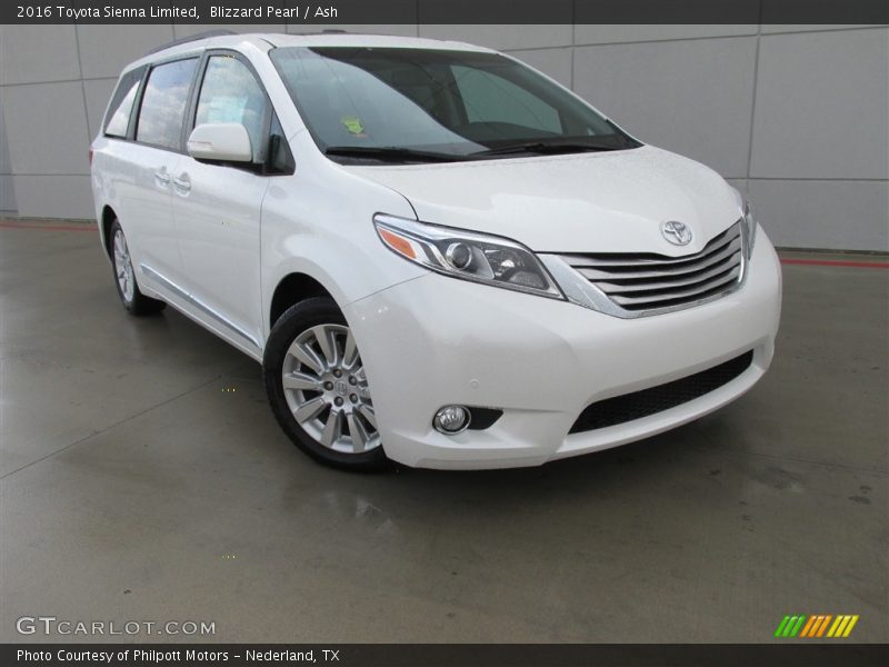 Blizzard Pearl / Ash 2016 Toyota Sienna Limited