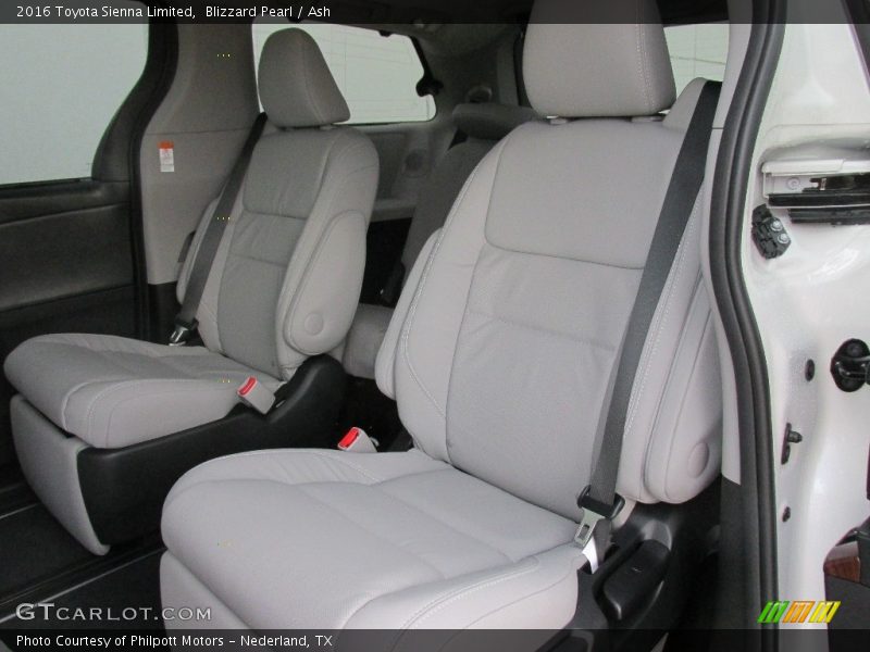 Rear Seat of 2016 Sienna Limited