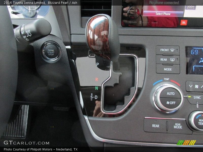  2016 Sienna Limited 6 Speed ECT-i Automatic Shifter