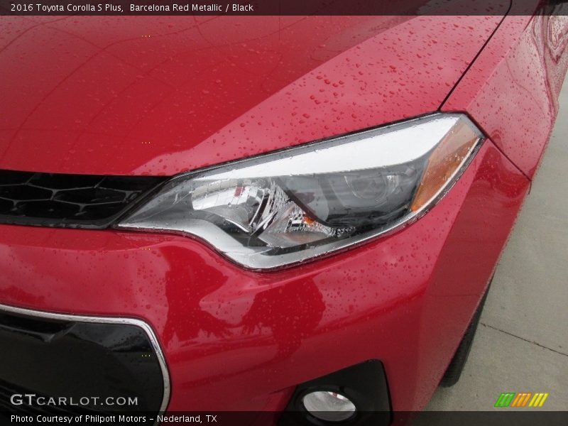 Barcelona Red Metallic / Black 2016 Toyota Corolla S Plus