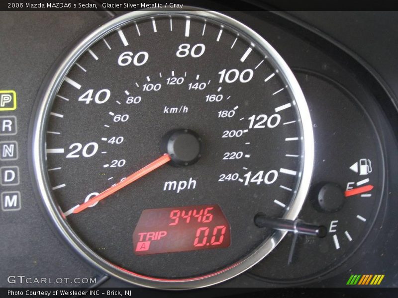 Glacier Silver Metallic / Gray 2006 Mazda MAZDA6 s Sedan