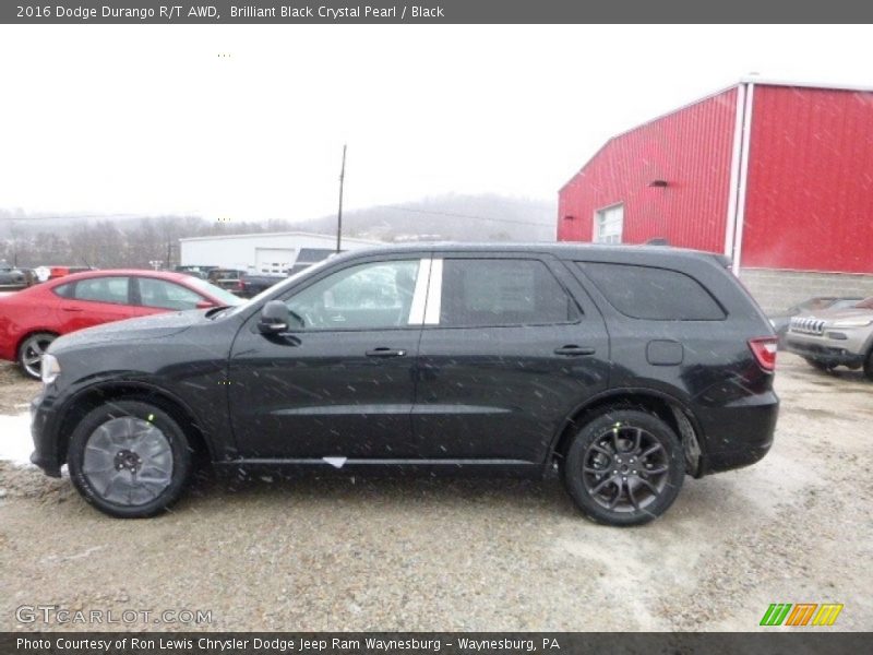 Brilliant Black Crystal Pearl / Black 2016 Dodge Durango R/T AWD
