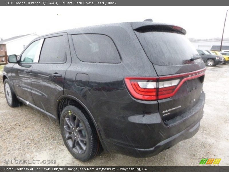Brilliant Black Crystal Pearl / Black 2016 Dodge Durango R/T AWD