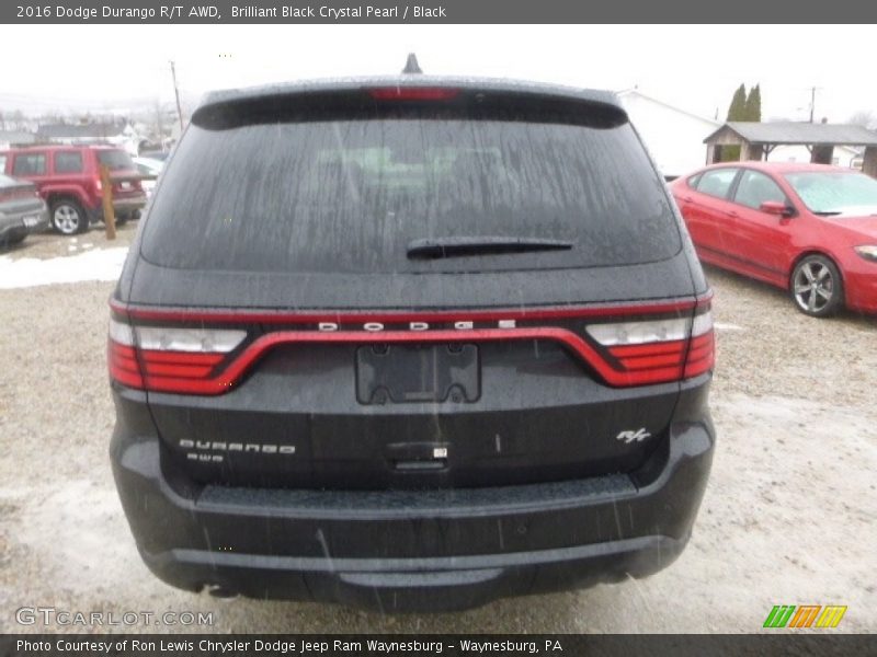 Brilliant Black Crystal Pearl / Black 2016 Dodge Durango R/T AWD