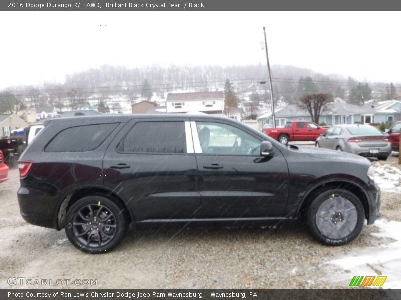 Brilliant Black Crystal Pearl / Black 2016 Dodge Durango R/T AWD