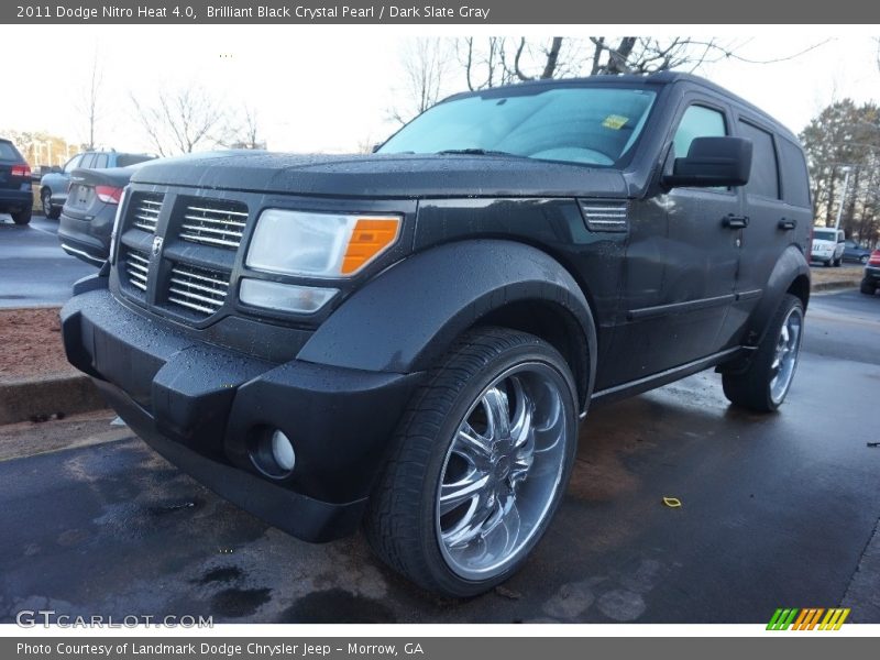 Brilliant Black Crystal Pearl / Dark Slate Gray 2011 Dodge Nitro Heat 4.0