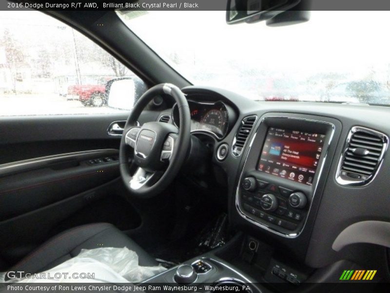 Brilliant Black Crystal Pearl / Black 2016 Dodge Durango R/T AWD
