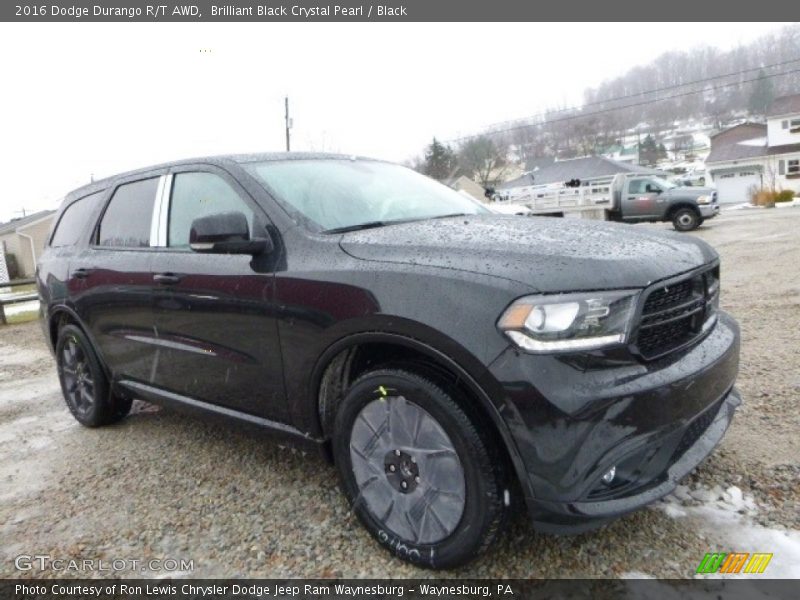 Brilliant Black Crystal Pearl / Black 2016 Dodge Durango R/T AWD