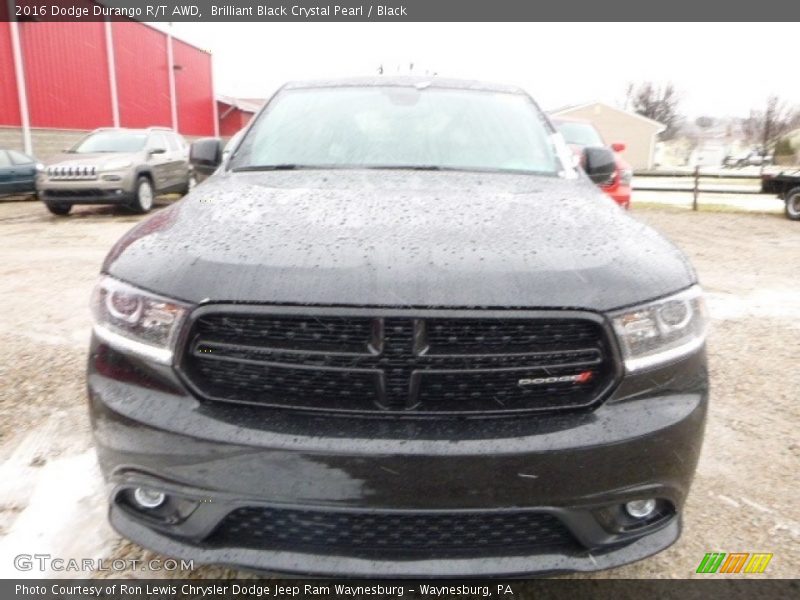 Brilliant Black Crystal Pearl / Black 2016 Dodge Durango R/T AWD