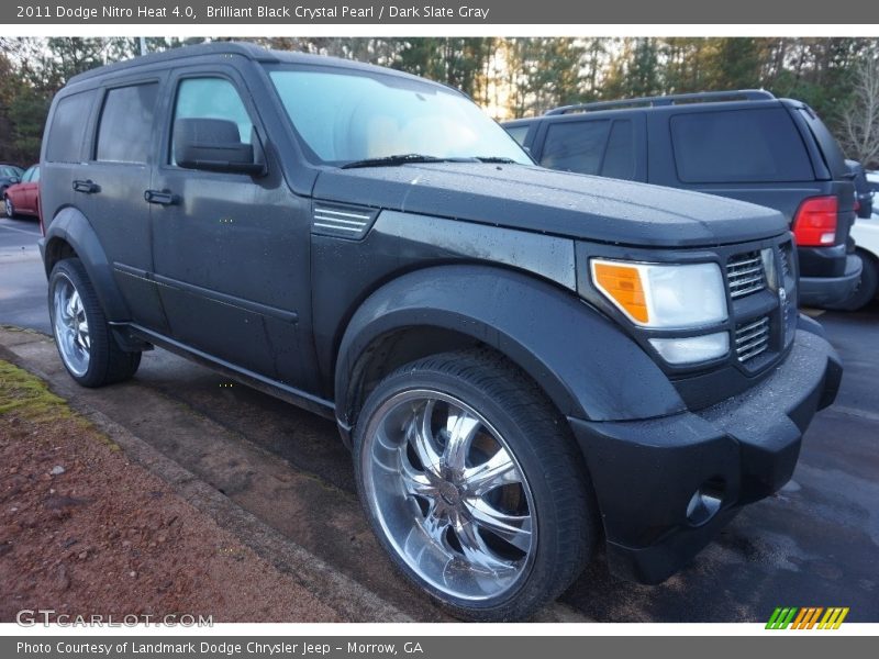 Brilliant Black Crystal Pearl / Dark Slate Gray 2011 Dodge Nitro Heat 4.0