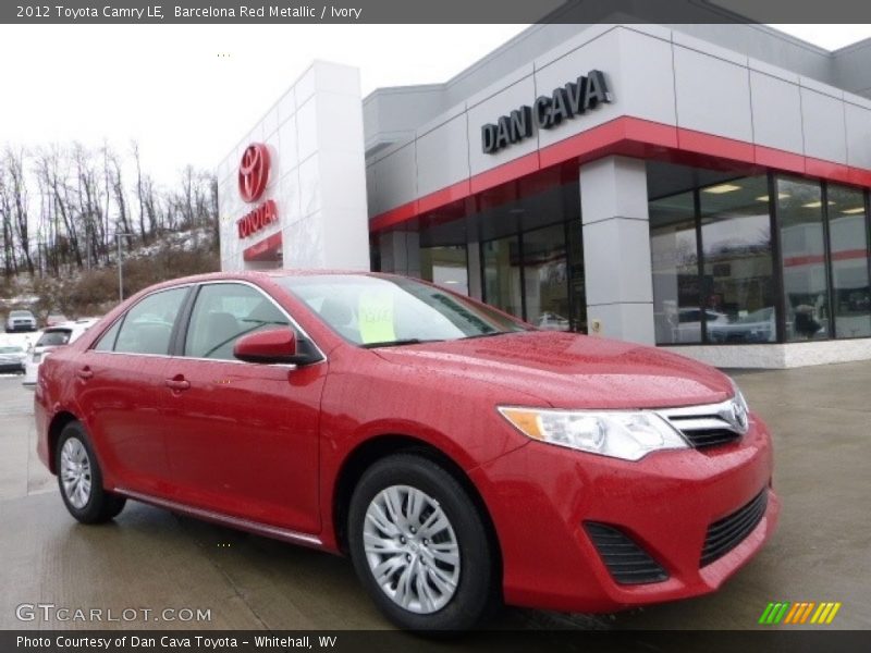 Barcelona Red Metallic / Ivory 2012 Toyota Camry LE