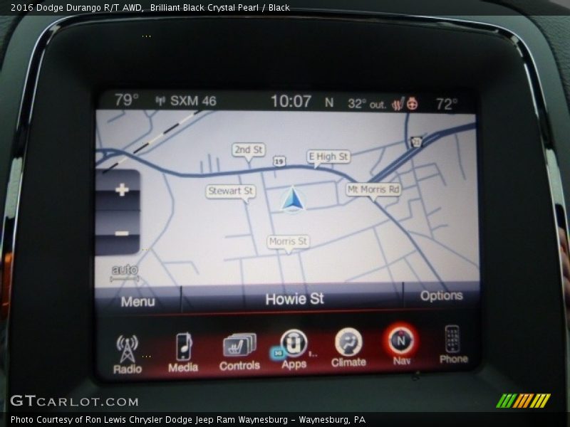 Brilliant Black Crystal Pearl / Black 2016 Dodge Durango R/T AWD