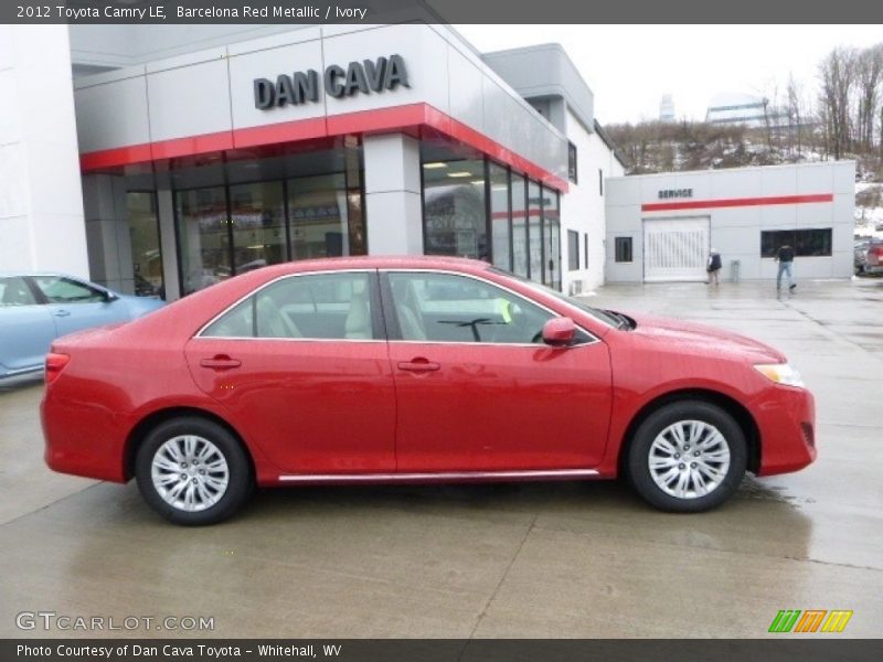 Barcelona Red Metallic / Ivory 2012 Toyota Camry LE