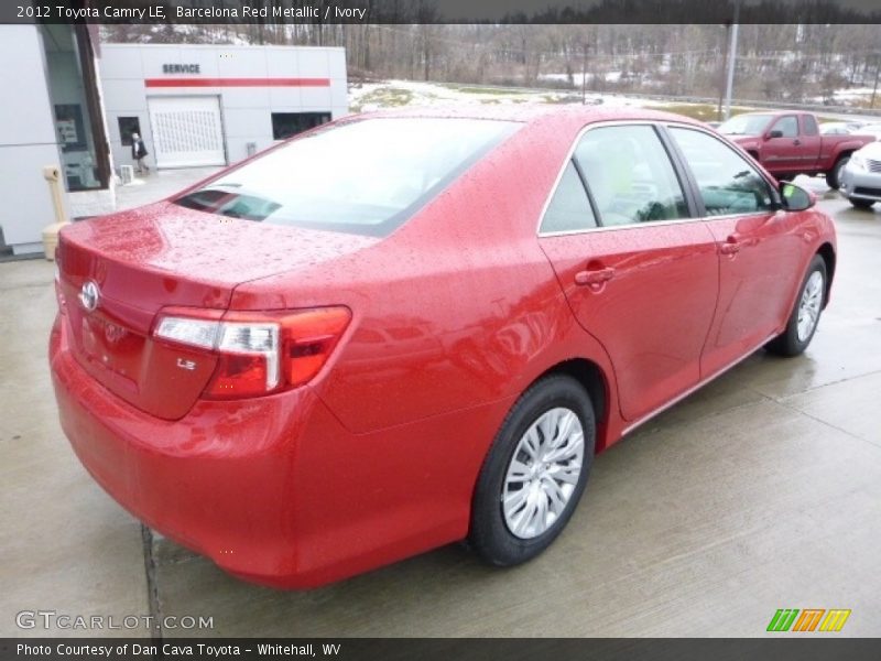 Barcelona Red Metallic / Ivory 2012 Toyota Camry LE