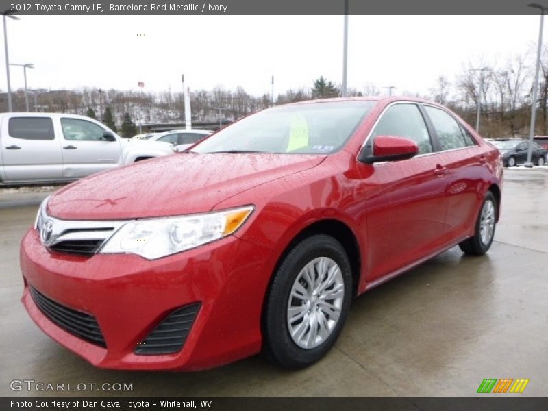 Barcelona Red Metallic / Ivory 2012 Toyota Camry LE
