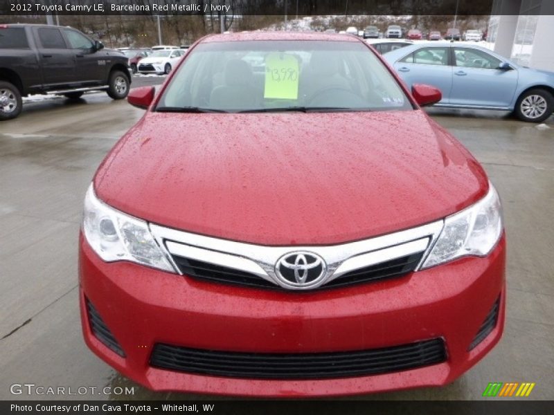 Barcelona Red Metallic / Ivory 2012 Toyota Camry LE