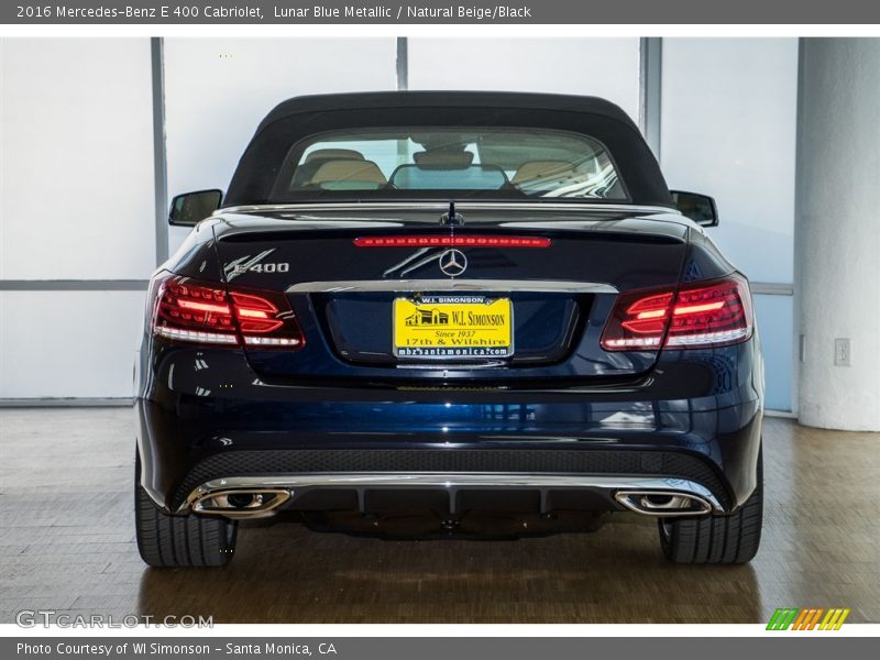 Lunar Blue Metallic / Natural Beige/Black 2016 Mercedes-Benz E 400 Cabriolet