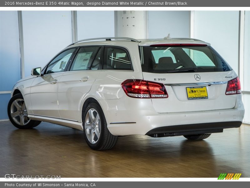 designo Diamond White Metallic / Chestnut Brown/Black 2016 Mercedes-Benz E 350 4Matic Wagon