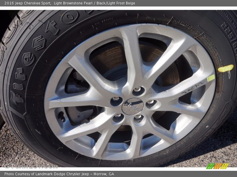 Light Brownstone Pearl / Black/Light Frost Beige 2016 Jeep Cherokee Sport