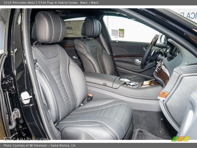 Front Seat of 2016 S 550e Plug-In Hybrid Sedan